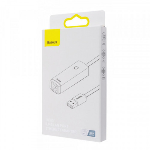 Перехідник Baseus Lite Series Ethernet 1000Mbps (USB to RJ45) gray Купити в Україні