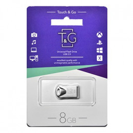 Флеш-накопичувач USB 8GB T&G 106 Metal Series Silver (TG106-8G)