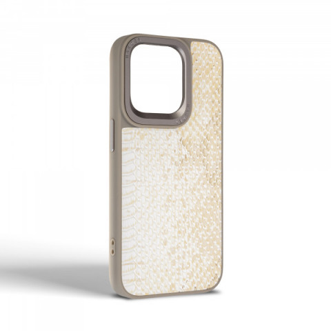 Чохол Harder Snake Pattern для Apple iPhone 14 Pro White Cream (ARM76807)