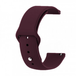 Силіконовий ремінець BeCover для Xiaomi Amazfit Bip/Bip Lite/Bip S Lite/GTR 42mm/GTS/TicWatch S2/TicWatch E Purple-Wine (706198)