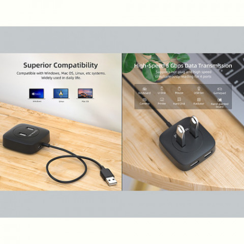 USB-хаб REAL-EL HQ-177 4 ports