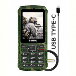 Мобільний телефон Sigma mobile X-treme PR68 Type-C Dual Sim Khaki (4827798122426)