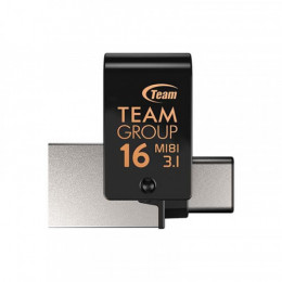 Флеш-накопичувач USB3.1 16GB OTG Type-C Team M181 Black (TM181316GB01)