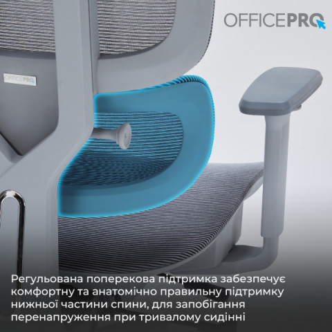 Крісло офісне OfficePro Skyline OC680G Gray Купити в Україні