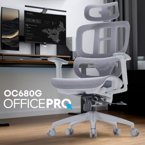 Крісло офісне OfficePro Skyline OC680G Gray Купити в Україні