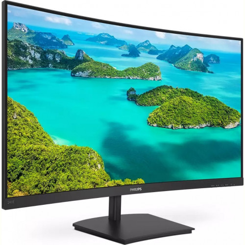 Монiтор Philips 23.6" 241E1SC/00 VA Black Curved