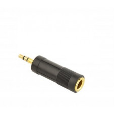 Адаптер Cablexpert (A-6.35F-3.5M) F 6.35 мм / M 3.5 мм, чорний