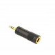Адаптер Cablexpert (A-6.35F-3.5M) F 6.35 мм / M 3.5 мм, чорний