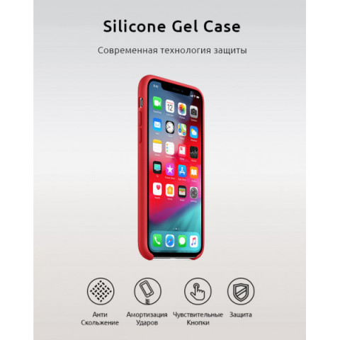 Чохол Original Silicone Case для Apple iPhone X/XS Red (ARM49548)