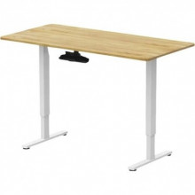 Комп'ютерний ігровий стіл з регулюванням висоти OfficePro ODE1470LWW Light Wood/White (ODE1470LWW)