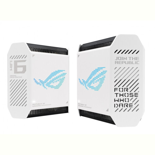 Бездротовий маршрутизатор Asus ROG Rapture Gaming Mesh System GT6 White 2pk (GT6-W-2-PK/90IG07F0-MU9A40)