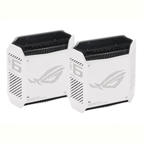 Бездротовий маршрутизатор Asus ROG Rapture Gaming Mesh System GT6 White 2pk (GT6-W-2-PK/90IG07F0-MU9A40)
