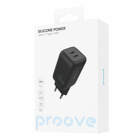 МЗП Proove Silicone Power 40W (Type-C + Type-C) white Купити в Україні