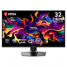 Монітор MSI 31.5" MAG 321UP QD-OLED-X24 2xHDMI, DP, USB-C, Audio, QD-OLED, 3840x2160, 240Hz, 0.03ms, DCI-P3 99%, FreeSync, Pivot, HDR500