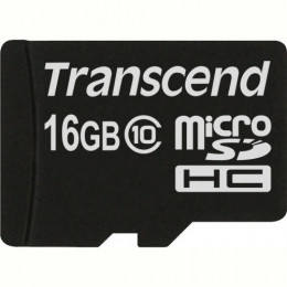 Карта пам`ятi MicroSDHC 16GB Class 10 Transcend (TS16GUSDC10)