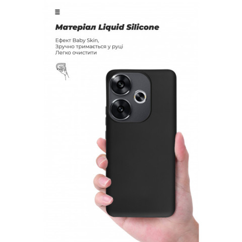 Чохол ArmorStandart ICON для Xiaomi Poco F6 Black (ARM73512)