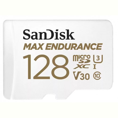 Карта пам`ятi MicroSDHC 128GB UHS-I/U3 Class 10 SanDisk Max Endurance R100/W40MB/s (SDSQQVR-128G-GN6IA)