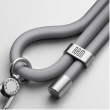 Ремінець для смартфону ArmorStandart Silicone Rope Titanium Grey with Grey holder (ARM76276)