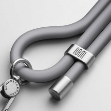 Ремінець для смартфону ArmorStandart Silicone Rope Titanium Grey with Grey holder (ARM76276)