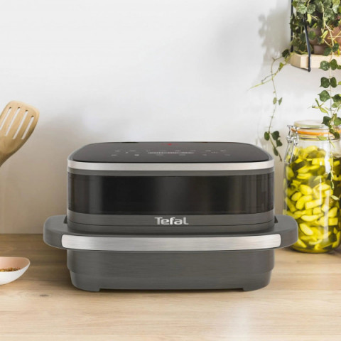 Мультипіч Tefal Easy Fry XL Surface, 2200Вт, чаша-4л, сенсорне керув., з віконцем, 10 програм, пластик, чорно-сірий