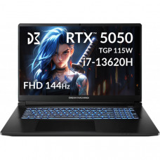 Ноутбук Dream Machines RG5050-17 17.3FHD IPS, Intel i7-13620H, 32GB, F1TB, NVD5050-8, DOS, чорний