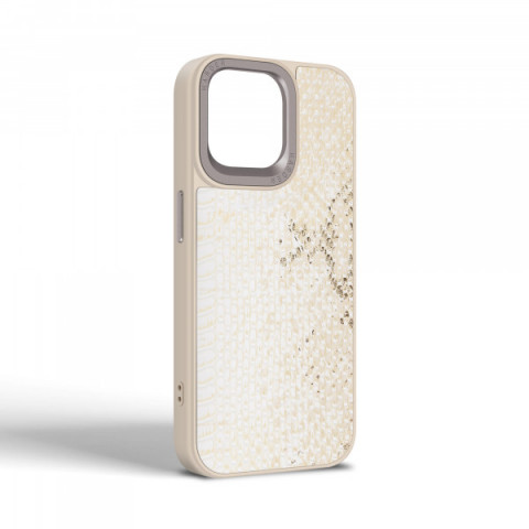 Чохол Harder Snake Pattern для Apple iPhone 15 Pro Max White Cream (ARM76801)