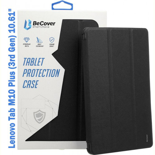 Чохол-книжка BeCover Soft Edge для Lenovo Tab M10 Plus TB-125F (3rd Gen) 10.61" Black (708366)