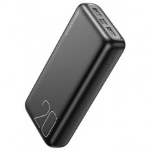 Зовнішній акумулятор (Power Bank) XO Power Bank PR183 Light Display 2USB+Type-C 20000mAh Black
