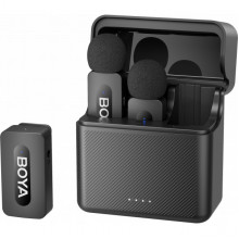 Бездротовий петличний мікрофон BOYA BY-V35 TRS for camera Black