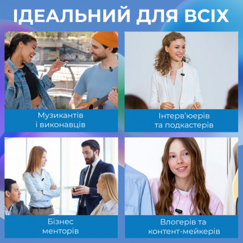 Бездротовий петличний мікрофон BOYA BY-V35 TRS for camera Black Купити в Україні