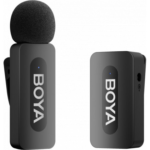 Бездротовий петличний мікрофон BOYA BY-V35 TRS for camera Black Купити в Україні