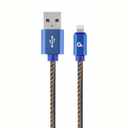 Кабель Cablexpert (CC-USB2J-AMLM-1M-BL) USB 2.0 - Lightning, преміум, 1м, синій