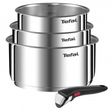 Набір посуду Tefal Ingenio Emotion, змінна ручка, 4предмети, нержавіюча сталь, бакеліт (L8964S55)