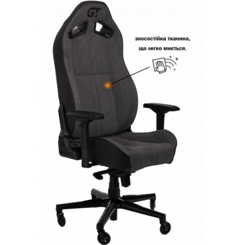 Геймерське крісло GT Racer X-8009 Fabric Dark Gray/Black XL