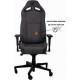 Геймерське крісло GT Racer X-8009 Fabric Dark Gray/Black XL