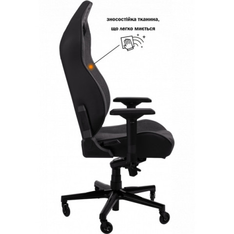 Геймерське крісло GT Racer X-8009 Fabric Dark Gray/Black XL