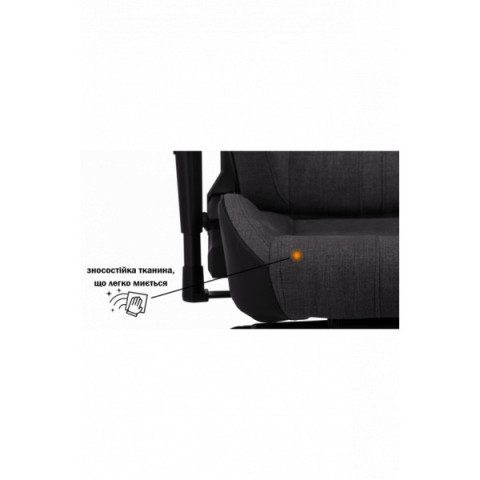 Геймерське крісло GT Racer X-8009 Fabric Dark Gray/Black XL
