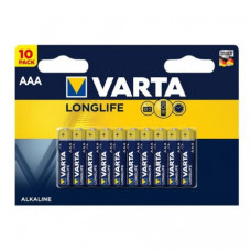 Батарейка Varta Longlife лужна AAA блістер, 10 шт (04103101461)