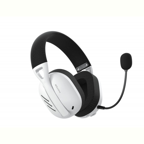 Bluetooth-гарнiтура Hator Hyperpunk 2 Wireless Tri-mode Black/White (HTA-856)