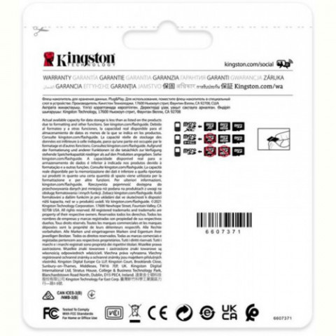 Карта пам`ятi MicroSDHC 32GB UHS-I/U3 Class 10 Kingston Industrial (SDCIT2/32GBSP)