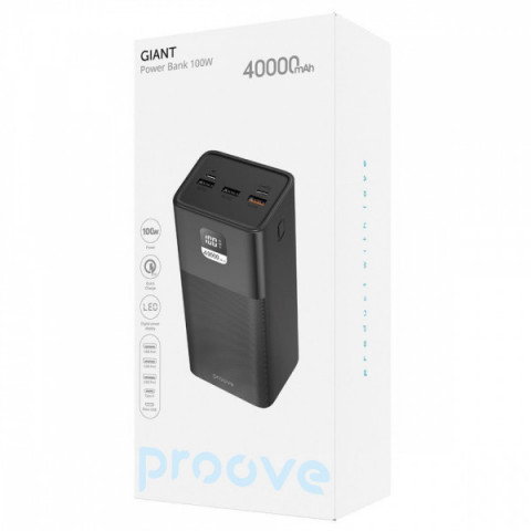 Портативна Батарея Proove Giant 100W 40000mAh white Купити в Україні