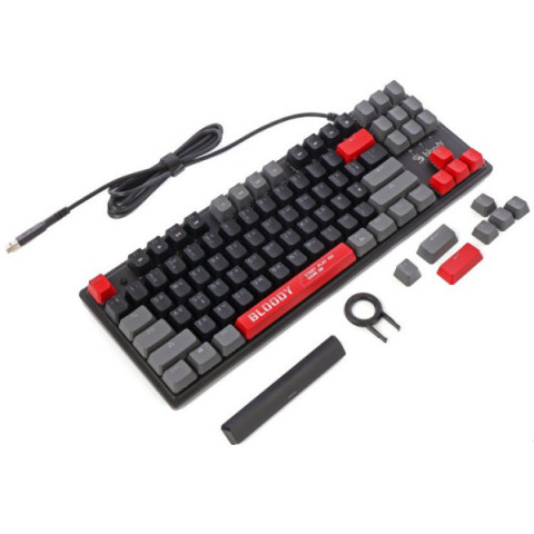 Механічна ігрова клавіатура Bloody S310N (Energy Red), USB, чорний
