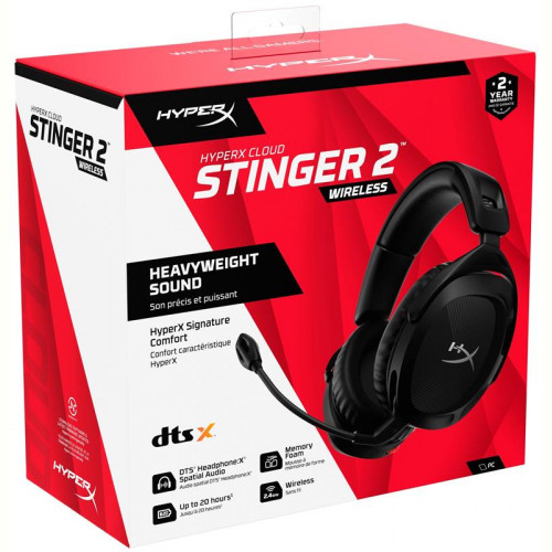 Гарнітура HyperX Cloud Stinger 2 USB/WL Black (676A2AA)