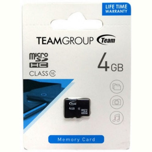 Карта пам`ятi MicroSDHC 4GB Class 10 Team (TUSDH4GCL1002)