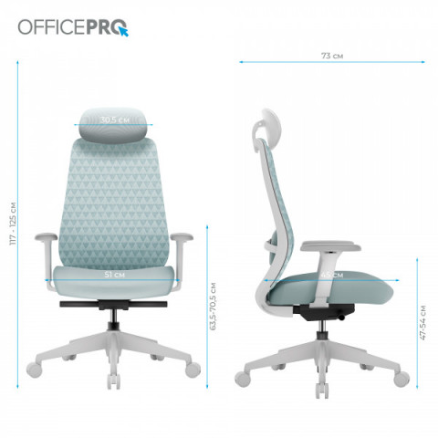 Крісло офісне OfficePro Omnis OC640G Купити в Україні