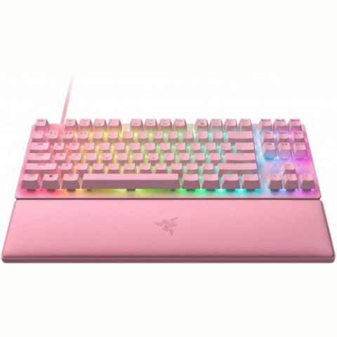 Клавіатура Razer Huntsman V2 Tenkeyless, Red switch (RZ03-03942000-R3M1) Quartz USB