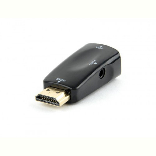 Адаптер Cablexpert (AB-HDMI-VGA-02) HDMI-VGA/3.5 мм, чорний