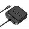 Концентратор USB Type-C Hoco HB31 4хUSB2.0 Black (HB31CB)