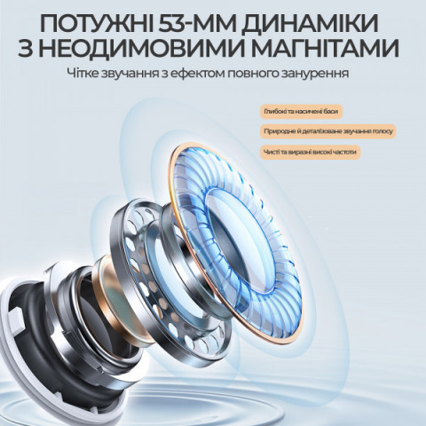 Бездротова ігрова гарнітура Ajazz AHM10 Max White (AHM10-MAX-W) Купити в Україні