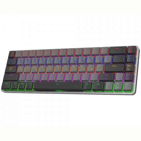 Клавіатура бездротова GamePro MK122R Red Swich Low Profile Wireless Dark Gray